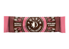 Pulsin Raw Choc Brownie Super Berry & Cashew 18 x 35g CASE