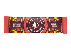 Pulsin Fruit & Nut Cacao & Raisin Bar 35g Case