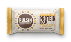 Pulsin Plant Based Protein Bar Vanilla Choc & Almond 18 x 50g CASE