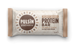 Pulsin Plant Based Protein Bar Peanut Choc 50g BAR