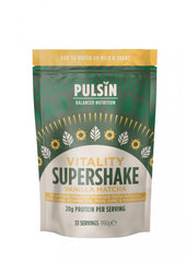 Pulsin Supershake Vitality Blend Vanilla Matcha 990g