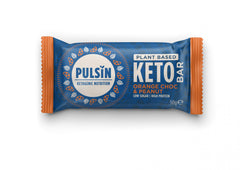Pulsin Plant Based Keto Bar Orange Choc & Peanut 18 x 50g CASE