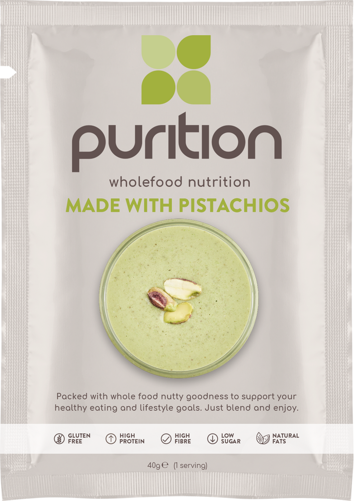 Purition Wholefood Nutrition With Pistachios CASE 8 x 40g