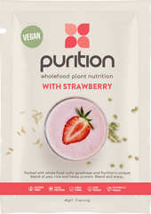 Purition VEGAN Wholefood Plant Nutrition With Strawberry CASE 8 x 40g