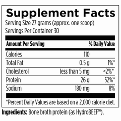 Designs For Health Pure Paleo Bone Broth Protein Unflavoured 810g