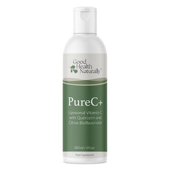 Good Health Naturally PureC+ Liposomal Vitamin C with Quercetin and Citrus Bioflavonoids 180ml