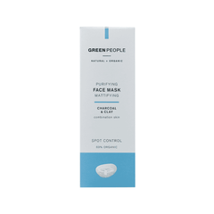 Green People Purifying Face Mask Mattifying Charcoal & Clay 50ml
