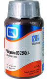 Quest Vitamins Vitamin D3 2500iu Cholecalciferol 120's