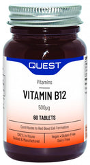 Quest Vitamins Vitamin B12 500ug 60's