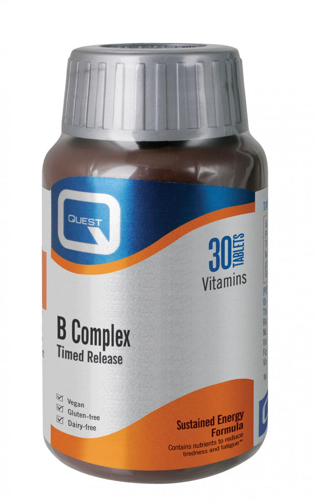 Quest Vitamins B Complex Timed Release 30's (Formerly Mega B 100 Timed Release)