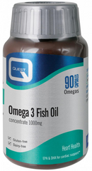 Quest Vitamins Omega 3 Fish Oil 1000mg 90's
