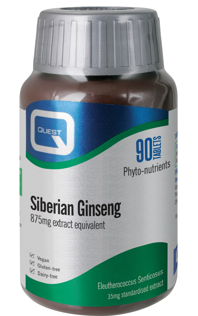 Quest Vitamins Siberian Ginseng 35mg Extract 90's
