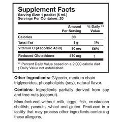 Researched Nutritionals Tri-Fortify Orange Liposomal Glutathione 20's