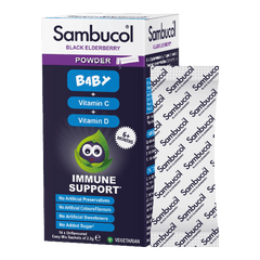 Sambucol Baby + Vitamin C + Vitamin D Immune Support Powder 2.2g x 14 Sachets