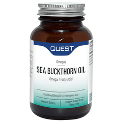 Quest Vitamins Sea Buckthorn Oil Omega 7 Fatty Acid 120s