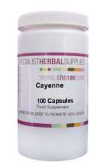 Specialist Herbal Supplies (SHS) Cayenne Capsules 100's