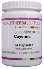 Specialist Herbal Supplies (SHS) Cayenne Capsules 54's