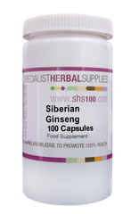 Specialist Herbal Supplies (SHS) Siberian Ginseng Capsules 100's