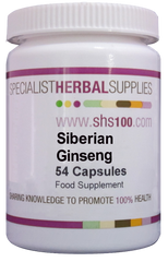 Specialist Herbal Supplies (SHS) Siberian Ginseng Capsules 54's