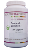 Specialist Herbal Supplies (SHS) Cascara & Buckthorn Capsules 200's