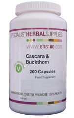 Specialist Herbal Supplies (SHS) Cascara & Buckthorn Capsules 200's