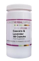 Specialist Herbal Supplies (SHS) Cascara & Lavender Capsules 100's