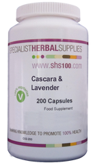 Specialist Herbal Supplies (SHS) Cascara & Lavender Capsules 200's