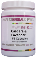 Specialist Herbal Supplies (SHS) Cascara & Lavender Capsules 54's