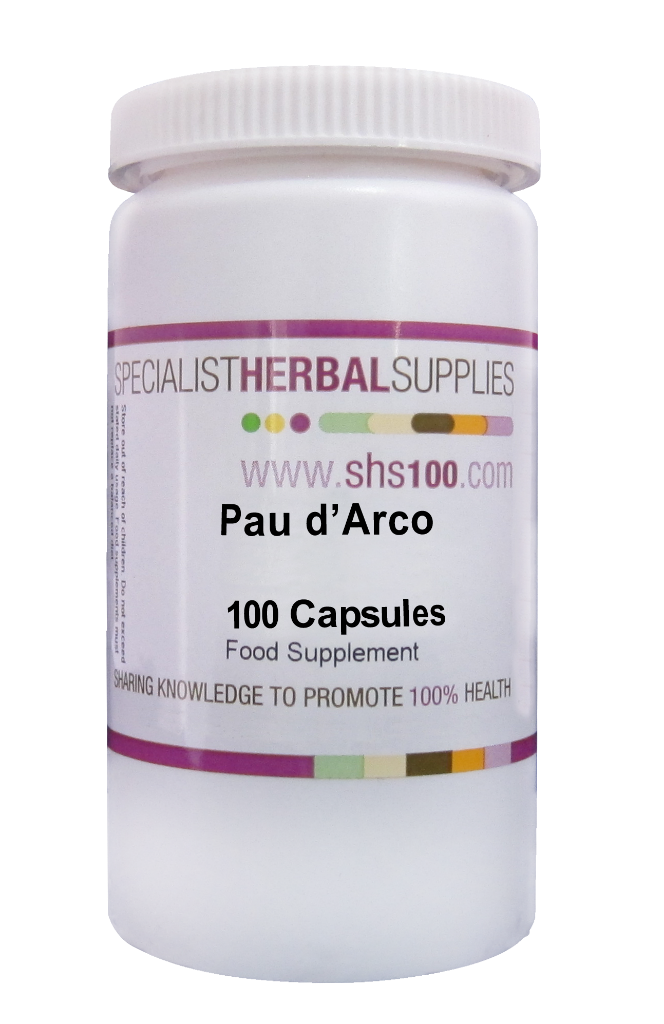 Specialist Herbal Supplies (SHS) Pau d'Arco Capsules 100's