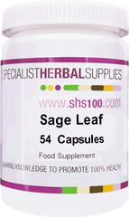 Specialist Herbal Supplies (SHS) Sage Leaf Capsules 54's (Formerly Red Sage)