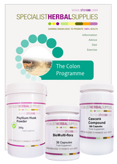 Specialist Herbal Supplies (SHS) Colon Programme Single with Psyllium Powder 30 day pack