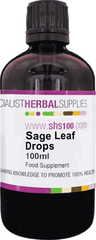 Specialist Herbal Supplies (SHS) Sage Leaf Drops 100ml (Formerly Red Sage)