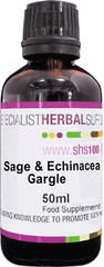 Specialist Herbal Supplies (SHS) Sage & Echinacea Gargle 50ml