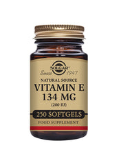 Solgar Natural Source Vitamin E 134mg (200iu) 250 Softgels