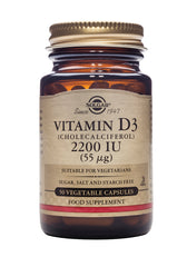 Solgar Vitamin D3 (Cholecalciferol) 2200iu (55ug) 50's