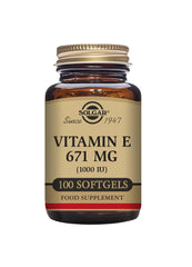 Solgar Natural Source Vitamin E 671mg (1000iu) 100 Softgels