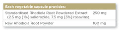Solgar Rhodiola Standardised Rhodila Root Extract 60's