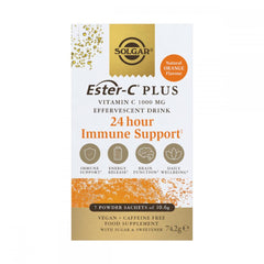 Solgar Ester-C Plus Vitamin C 1000mg Effervescent Drink 24 Hour Immune Support 7's