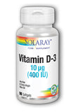 Solaray Vitamin D-3 10ug (400iu) 90's