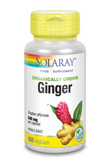 Solaray Organically Grown Ginger 100's