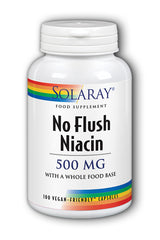 Solaray No Flush Niacin 500mg 100's