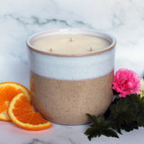 Morning Light Essential Oil Candle | Large Beige Ceramic | 500g