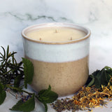 Herbal Alchemy Essential Oil Candle | Large Beige Ceramic | 500g