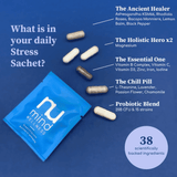 Nu Mind Wellness Stress Support + Live Bacteria 30 Days Supply (DARK BLUE)