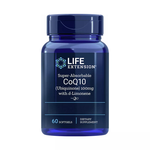 Super-Absorbable CoQ10 100mg with d-Limonene - 60 Softgels | Life Exte ...