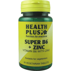 Health Plus Super B6 + Zinc 30 Tablets