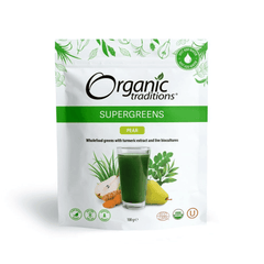 Organic Traditions SuperGreens Pear 100g