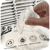Mama Bamboo Sustainable Bamboo Baby Wipes 60 Sheets