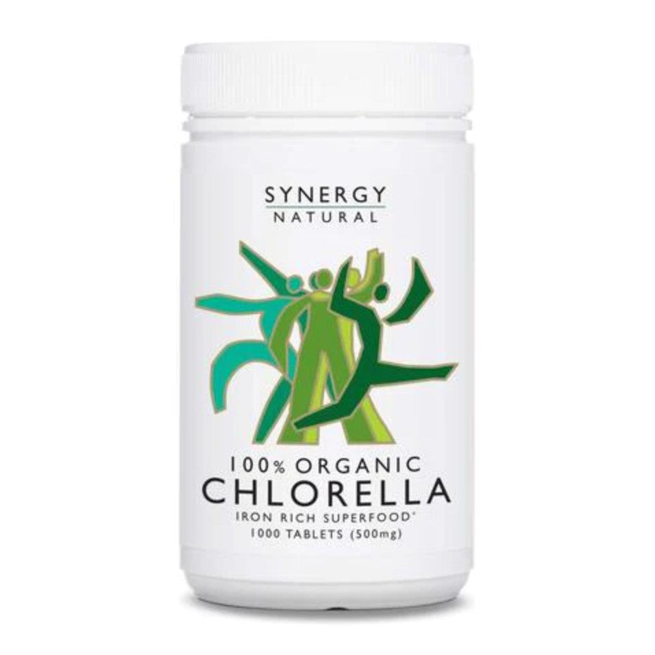 Synergy Natural Chlorella 500mg (100% Organic) 1000's