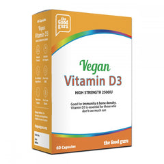 the Good guru Vegan Vitamin D3 High Strength 2500iu 60's